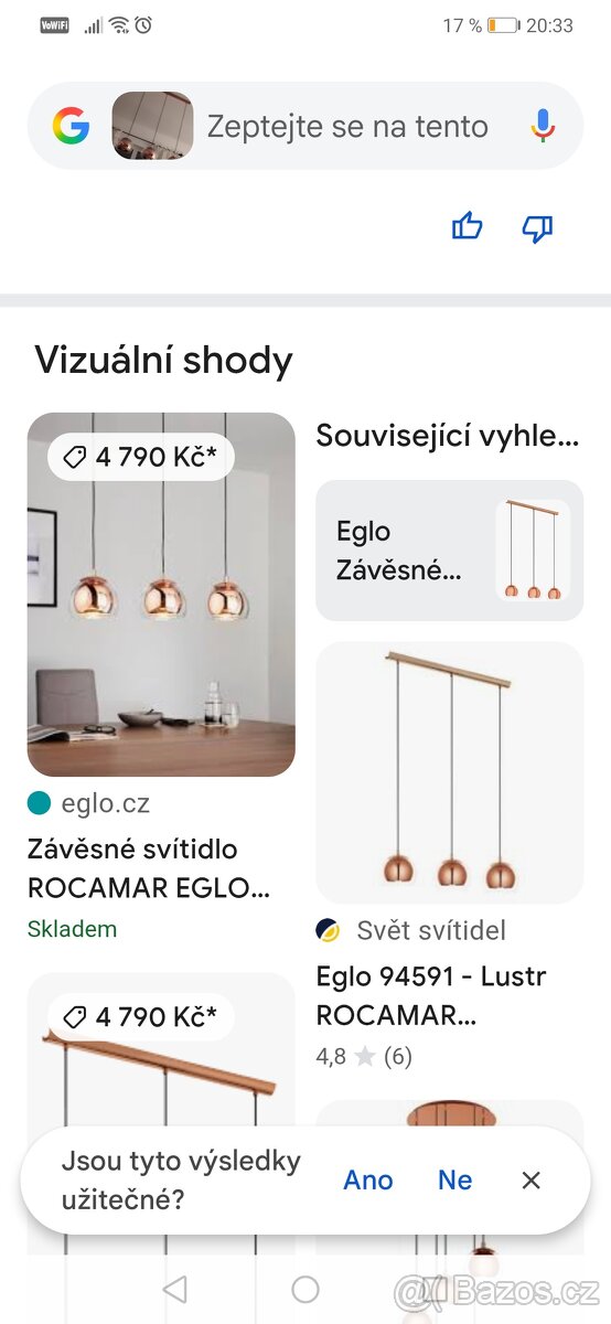 Měděné světlo eglo - 3