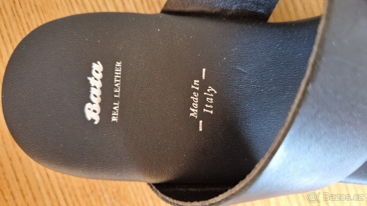 N.O.V.É. kožené žabky Baťa vel.: 36 - 3