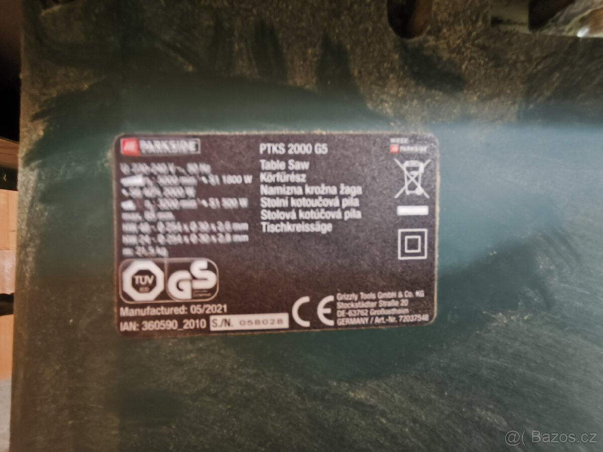 Stolni pila Parkside PTKS 2000 g5 - 3