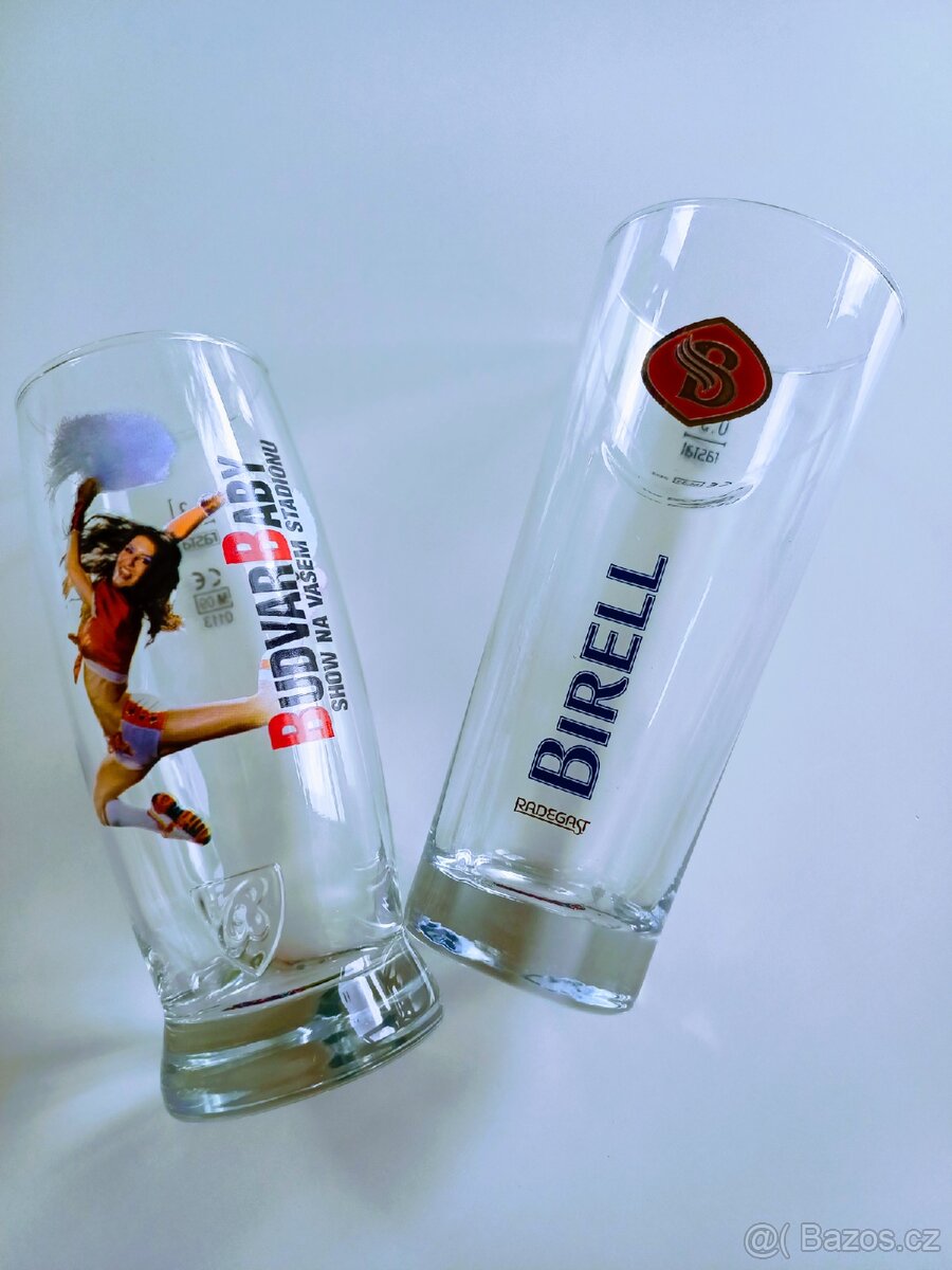Sběratelské sklenice pivo 2x - 3