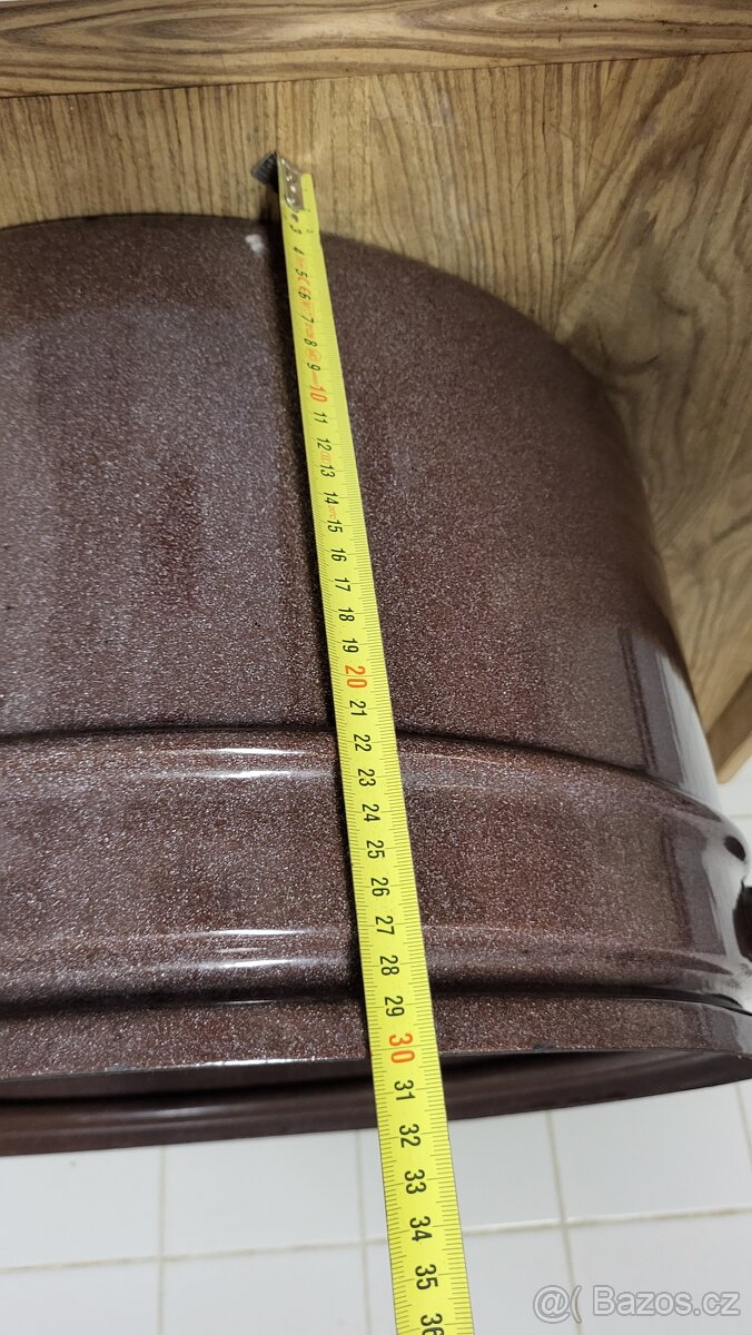 Velký hrnec zabijačka smaltovaný velice zachovalý. - 3