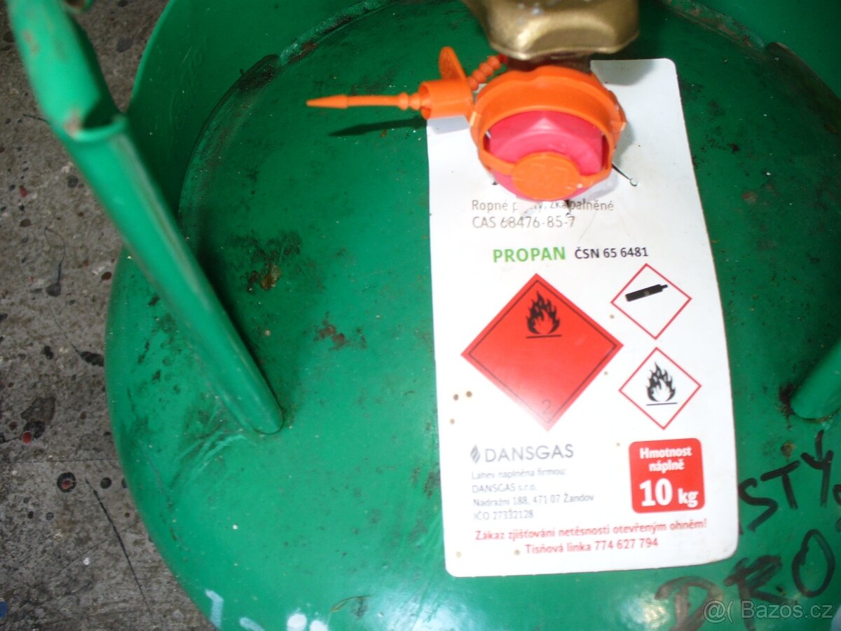 plynová bomba 10 Kg čistý propan - 3