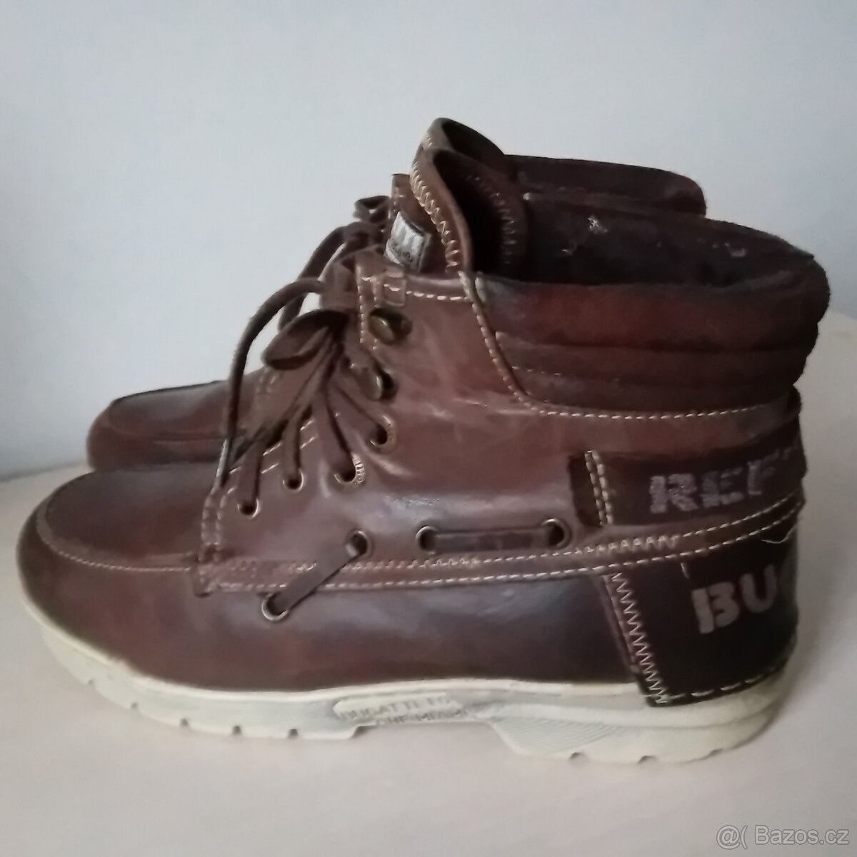 pánské zimní kožené boty vel. 40 zn. Bugatti - 3
