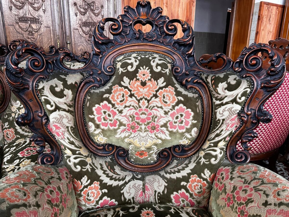 Italská sedací souprava 2 -barokní - 3