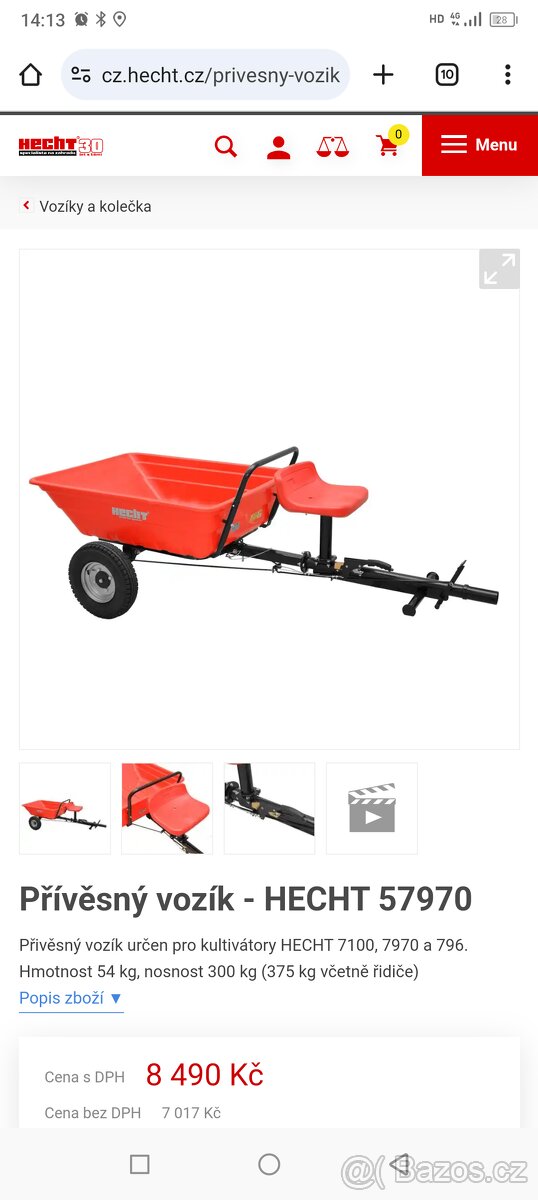 Prodáme kultivátor HECHT 7970 - 3