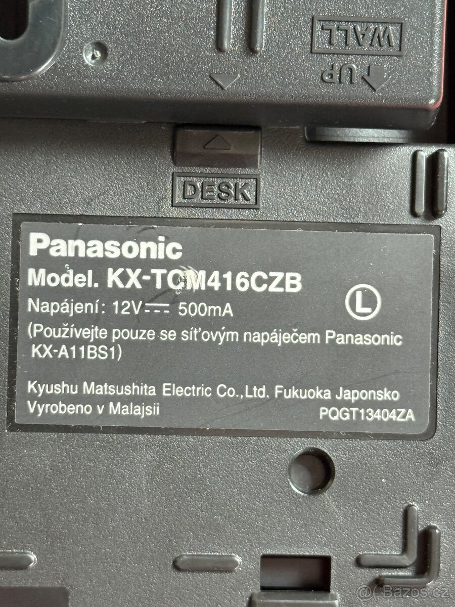 Bezdrátový telefon Panasonic KX-TCM416CZB - 3