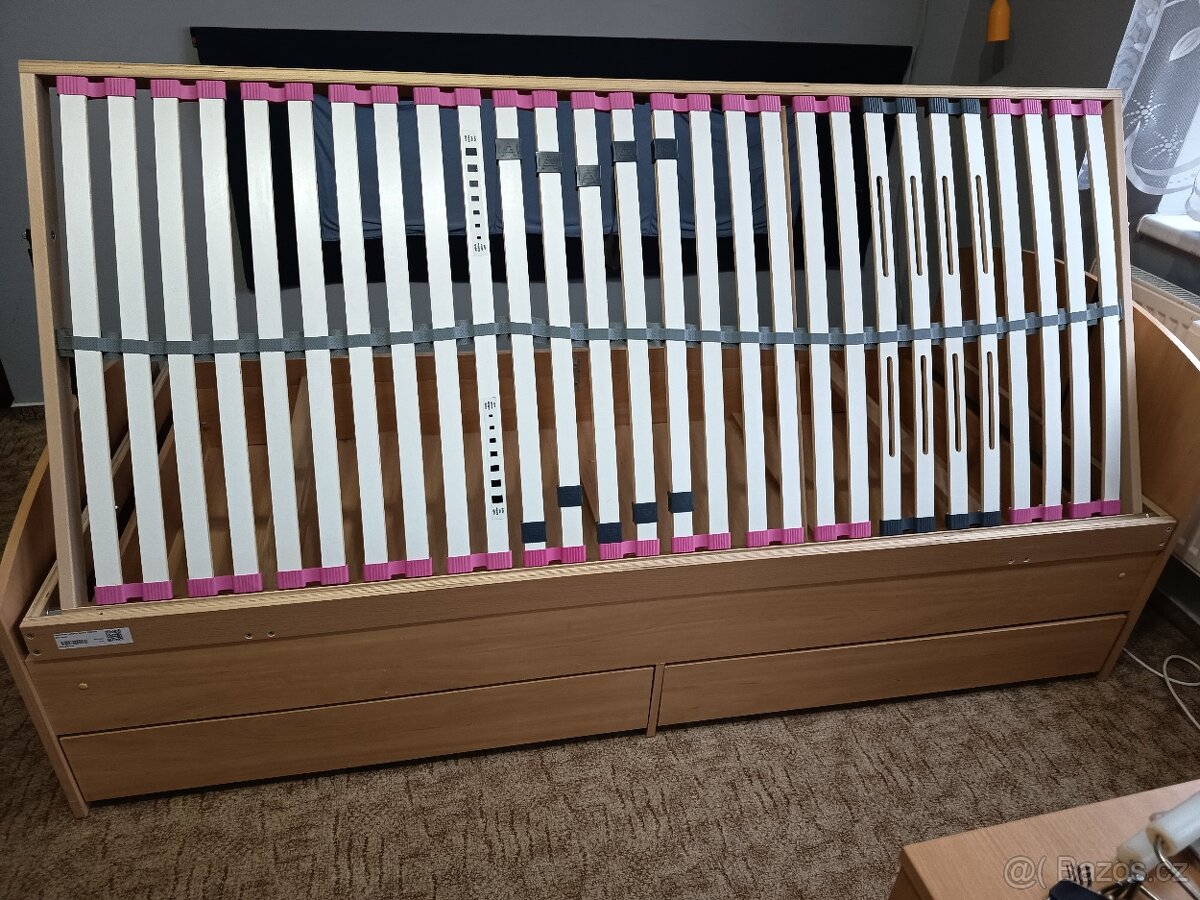 Postel 90x200 s úložným prostorem - 3
