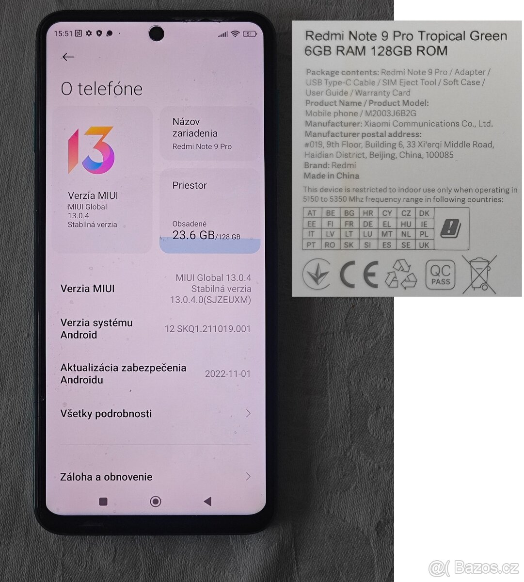 Mobil Xiaomi Redmi Note 9 Pro komplet a pouzdro - 3