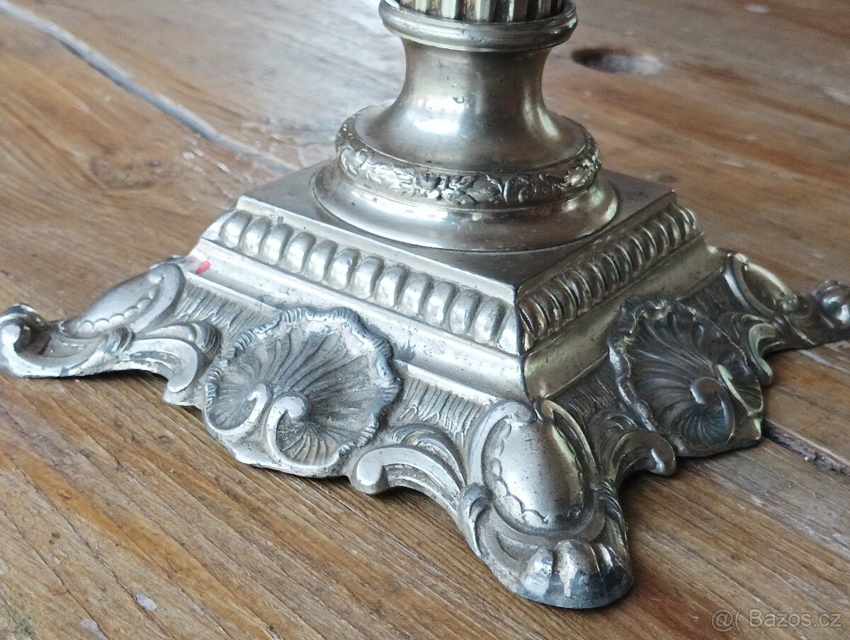 EMPÍROVÁ PETROLEJOVÁ LAMPA FRANCIE 19. STOLETÍ - 3