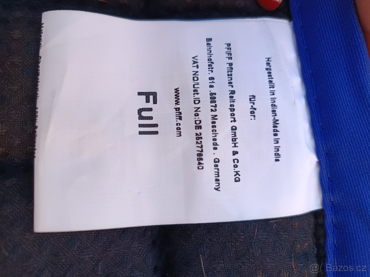 Modrá podsedlová dečka Pfiff Flamingo - 3