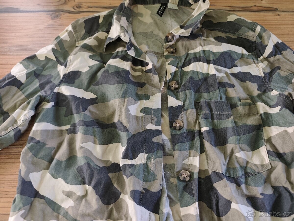 Khaki košile divided S 36 maskáčová - 3