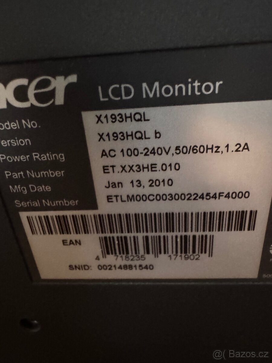Monitor Acer x193HQL - 3