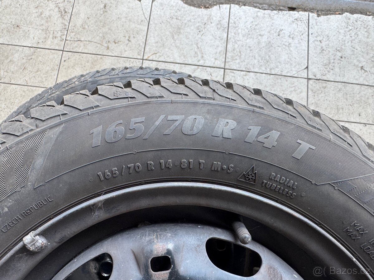 5x100r14 celoroční 165/70/14 - 3