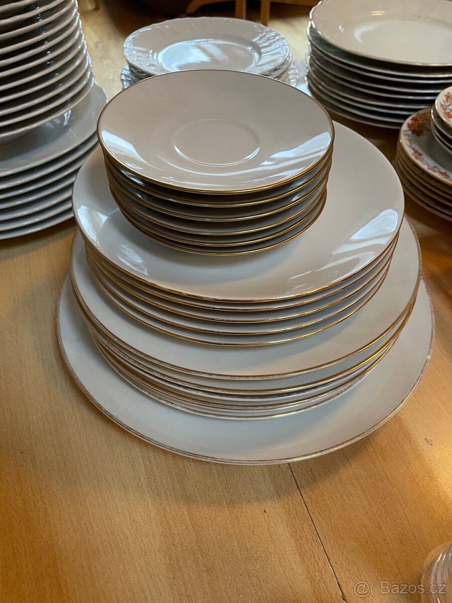 Retro porcelanová sada Bohemia Czechoslovakia - 3