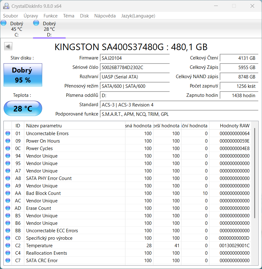 SSD disk Kingston A400 480GB 7mm - 3