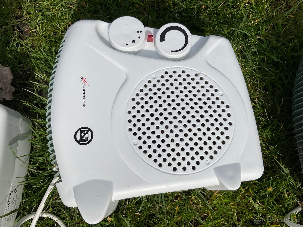 3x topný ventilátor Superior ( i na léto studený vzduch) - 3