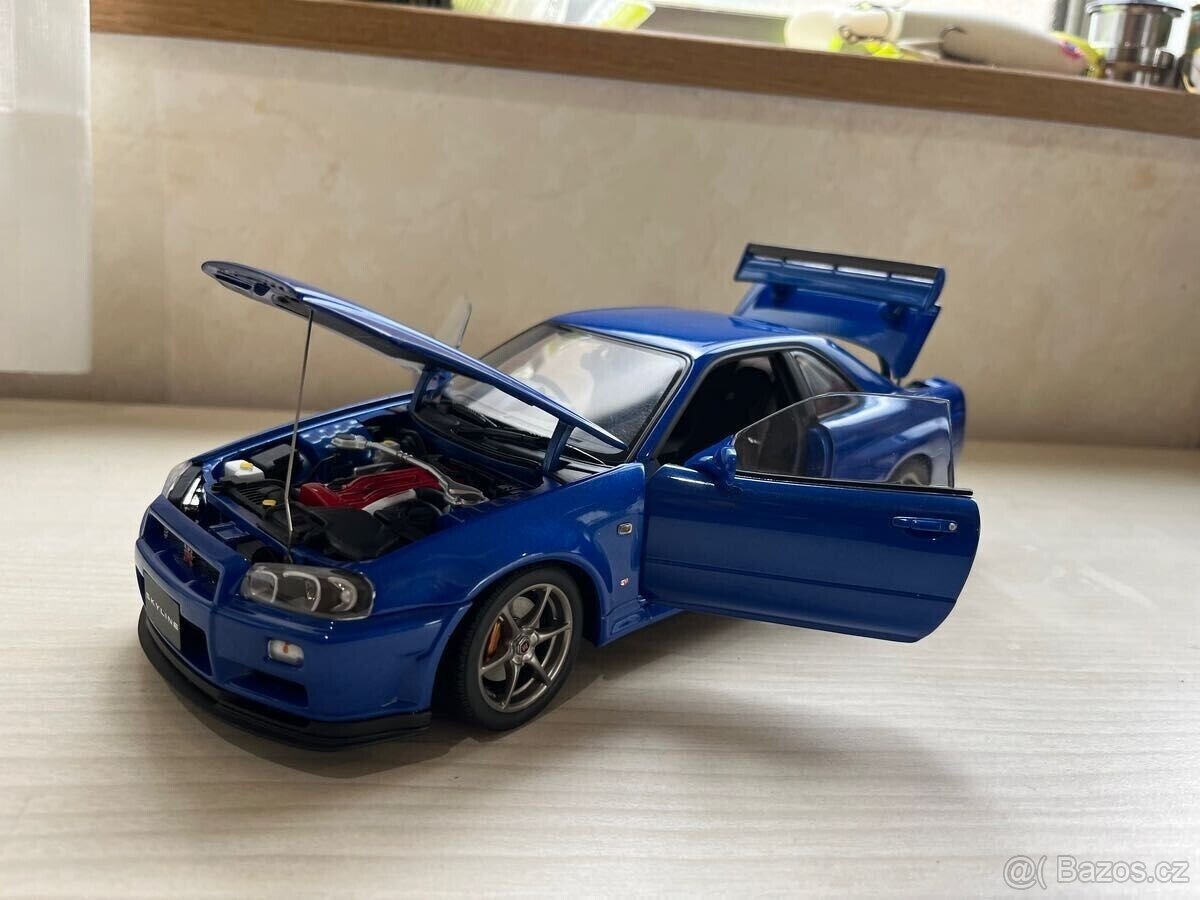 NISSAN Skyline GT-R R34 V-Spec II / AUTOart 1:18 DieCast - 3