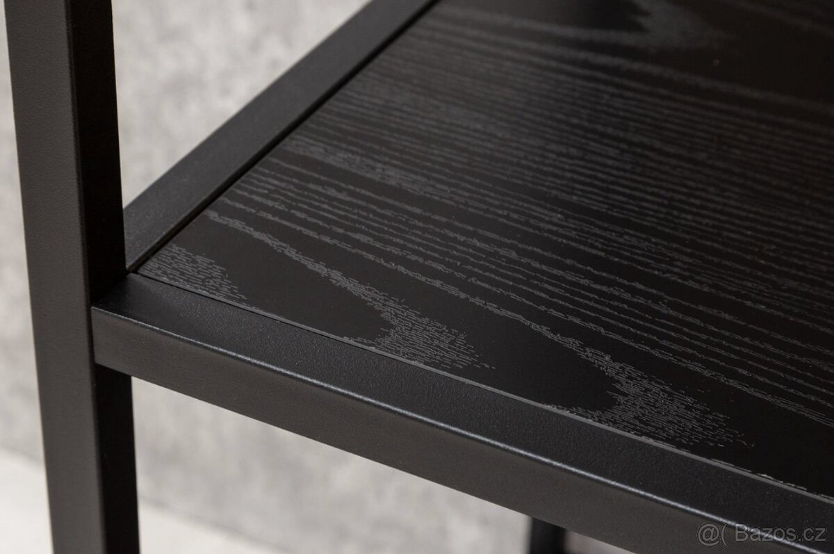 Designový regál Maille 185 x 135 cm černý jasan - 3