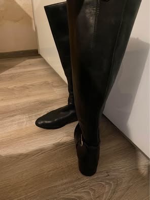 Zimní kozačky kožené černé Aldo 37 - 3