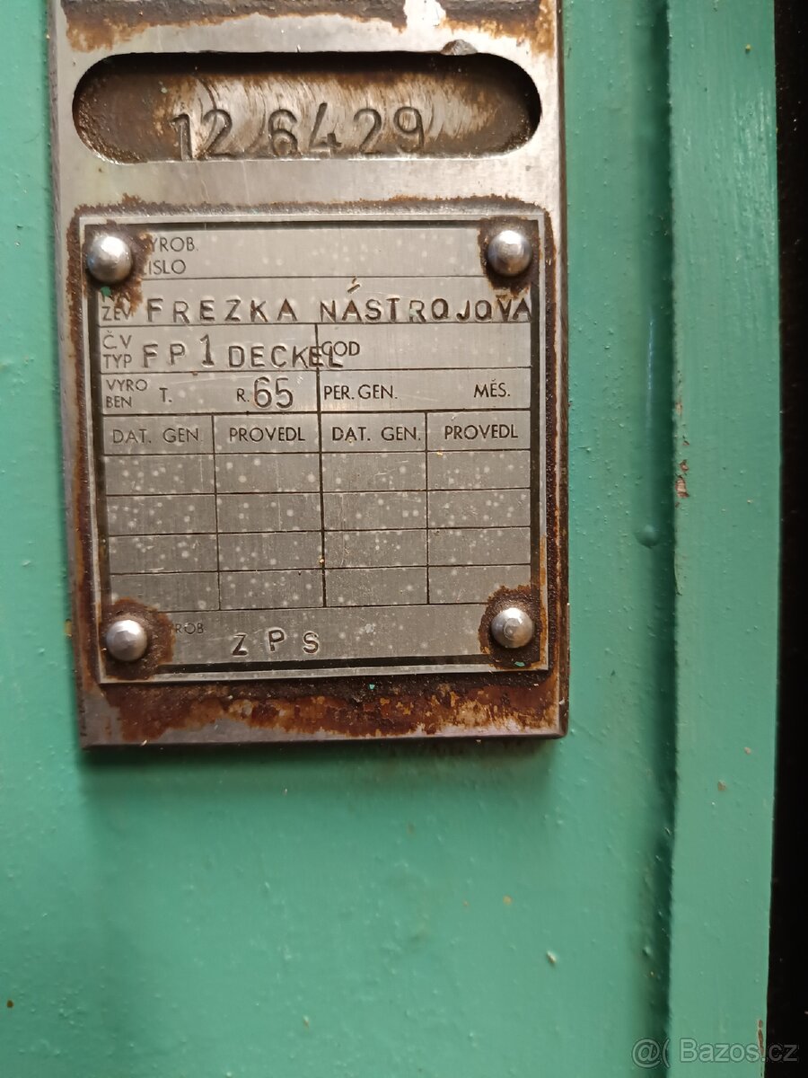 Nástrojařská frézka Deckel - 3