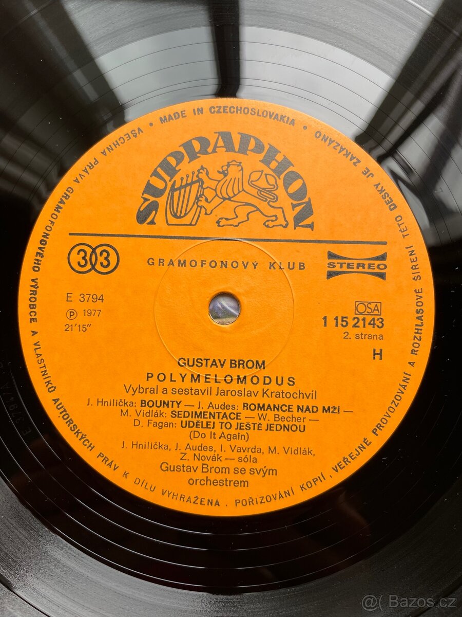 Gustav Brom Polymelomodus LP 1977 - 3