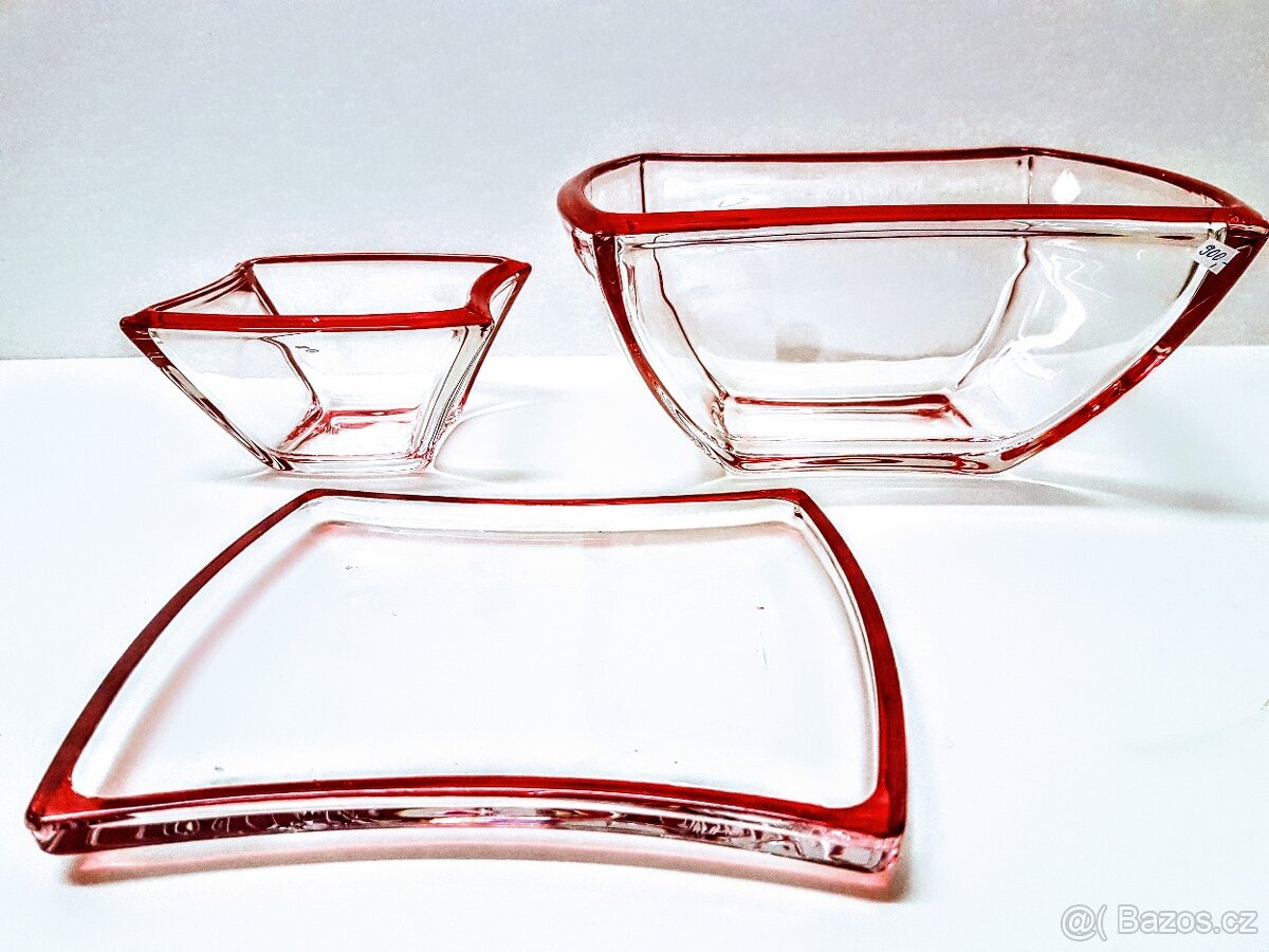 3x mísy skleněné "Walterglass" - 3