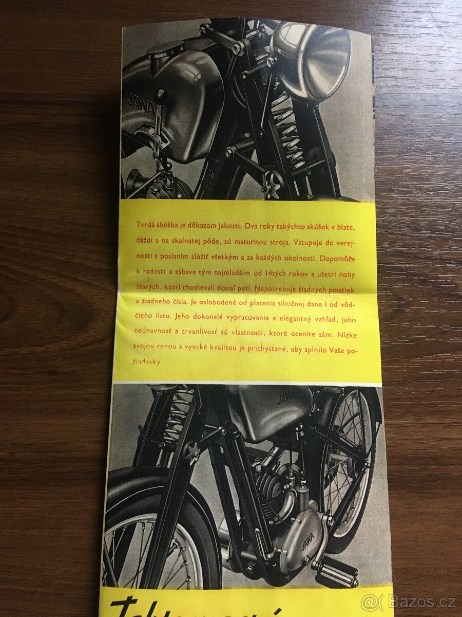 Dobový prospekt Jawa Robot 100ccm - 3