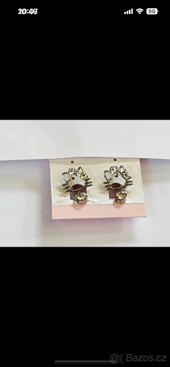 Naušnice s kočičkou Hello Kitty - 3