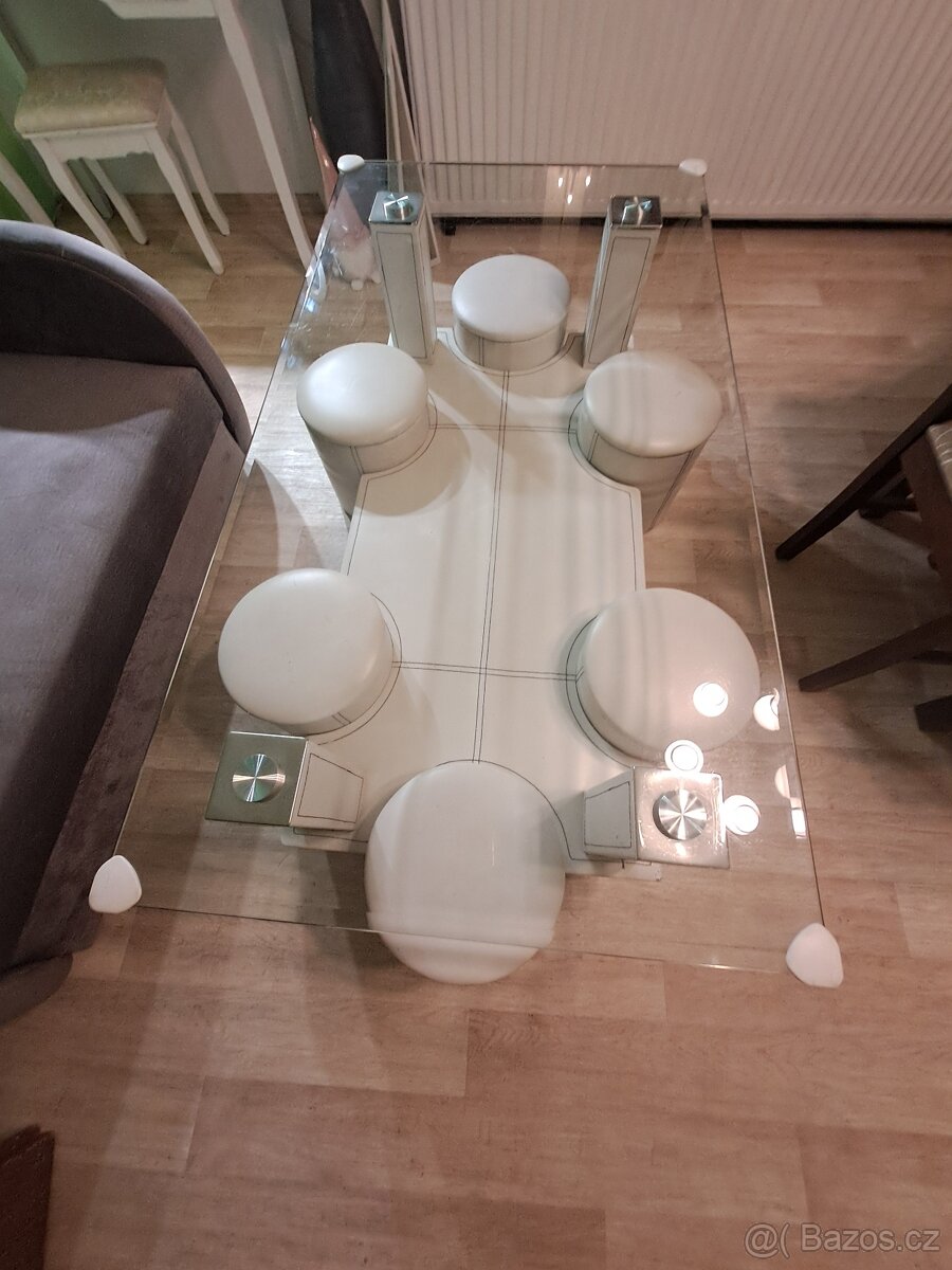 Konferenční stolek, Imitace kůže. - 3