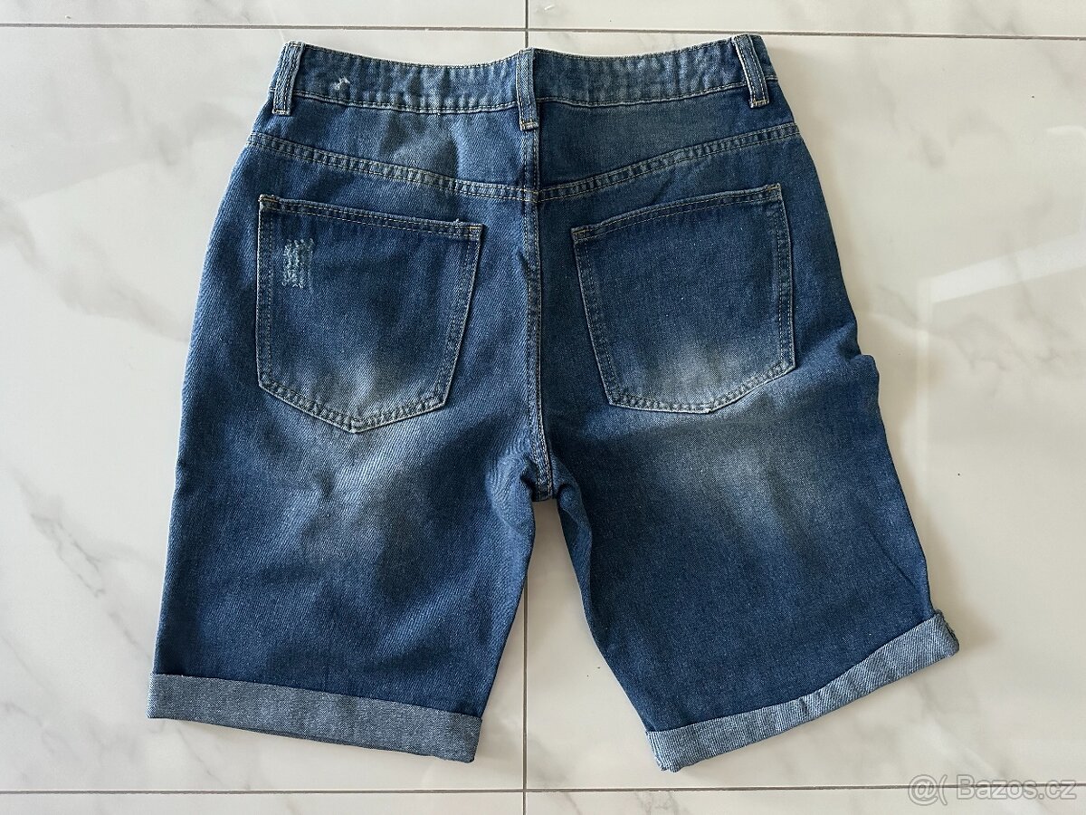 Modré džínové šortky - 3