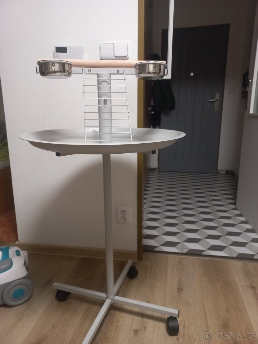 Stojan pro papoušky jako nový. - 3