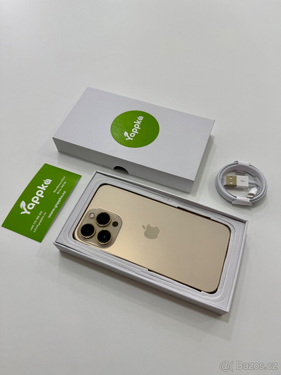 Apple iPhone 13 Pro 128GB Gold - Krásný stav - ZÁRUKA - 3