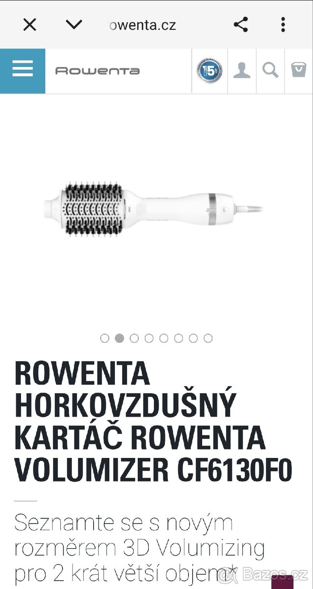 Horkovzdušný kartáč Rowenta - 3