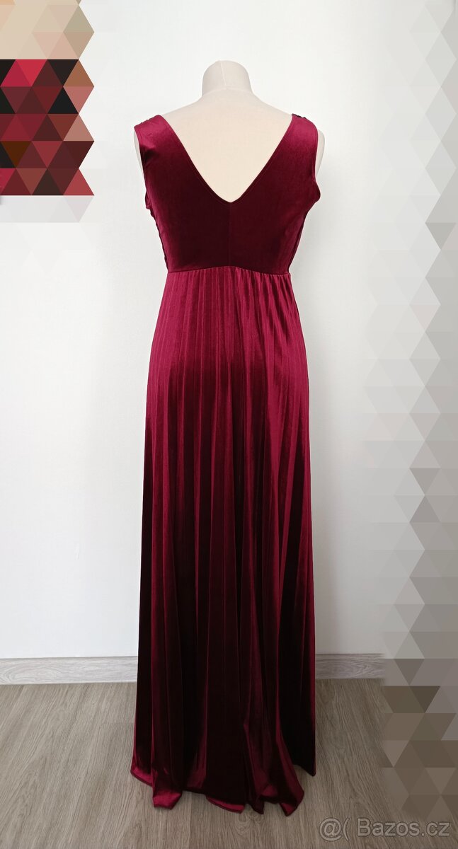 Společenské sametové šaty - 3