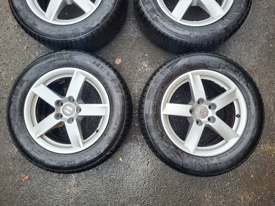 Alu kola Seat R16 originál zimní sada 5x112 pneu 215/60 - 3