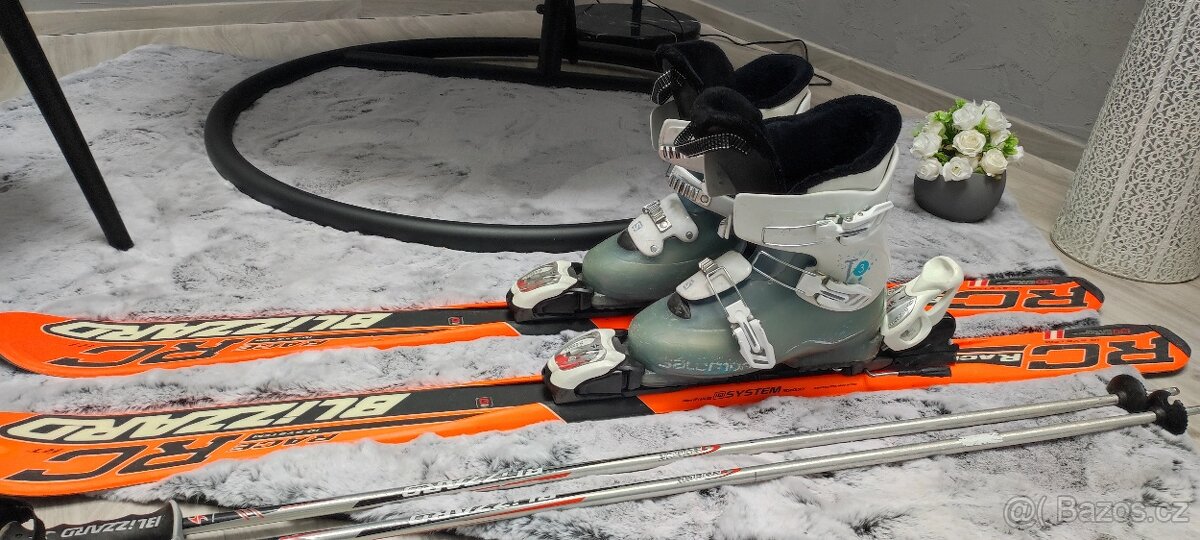 Lyže Blizzard 130, hůlky Blizzard 110, Boty Salamon - 3