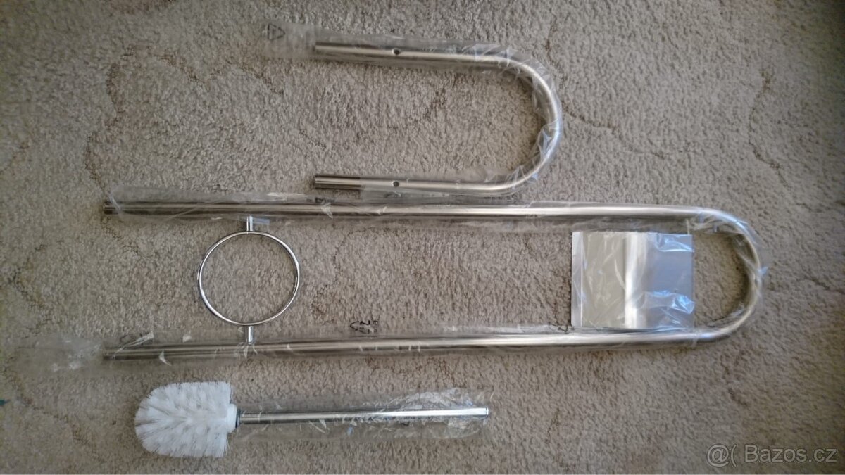 Stojan s podstavcem, WC štětkou a držákem na toaletní papír - 3