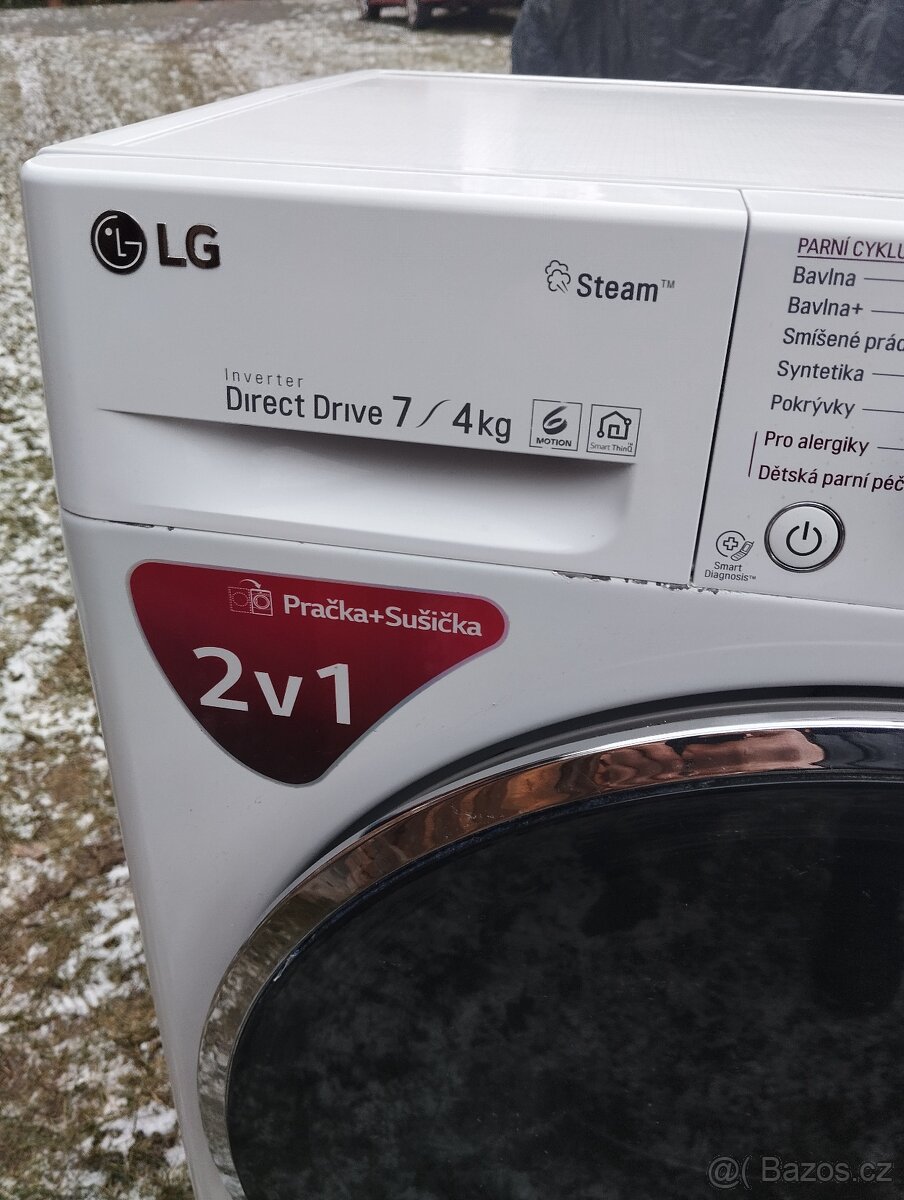 Pračka LG 2v1pěkný stav - 3