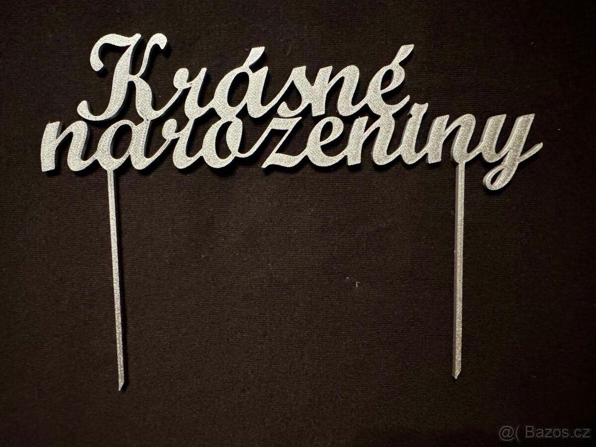 3D tisky - ZÁPICHY NA DORT - 3