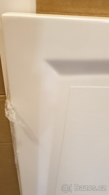 Sprchová vanička obdélník. 100x80 cm, litý mramor VÝPRODEJ - 3