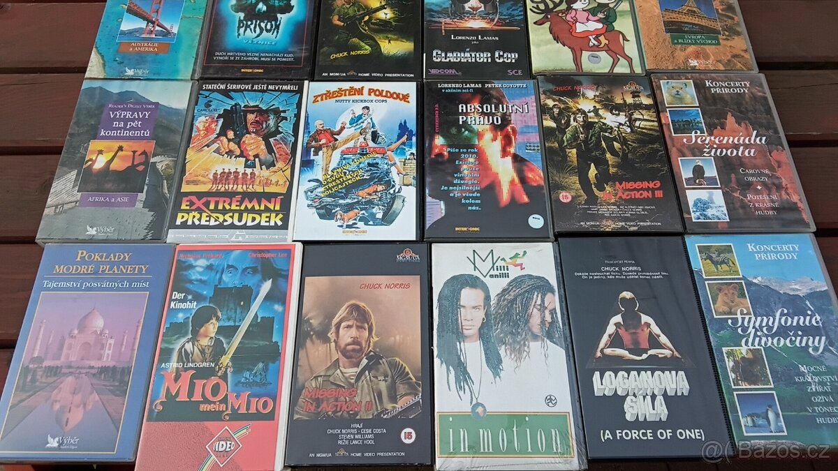 Retro vhs kazety . - 3