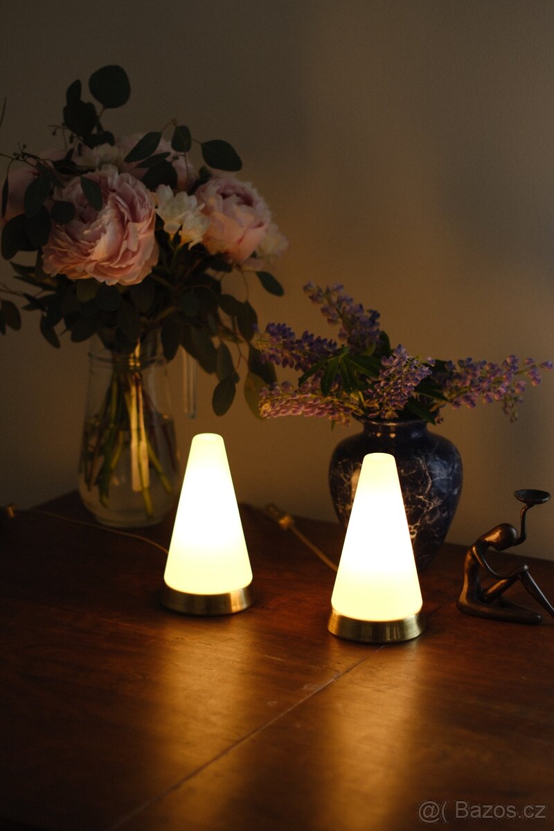 Sada 2 vintage stolních lamp, 80. léta - 3