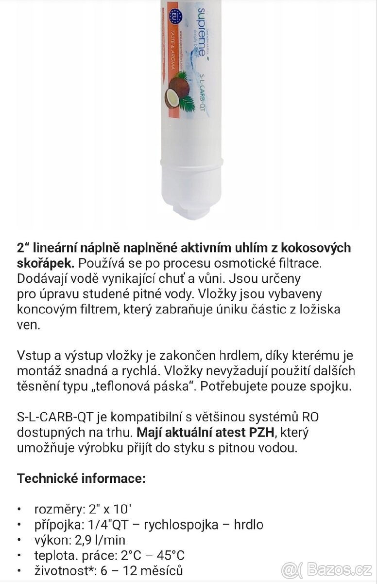 Sediment mechanicky a uhlikovy filtr - 3