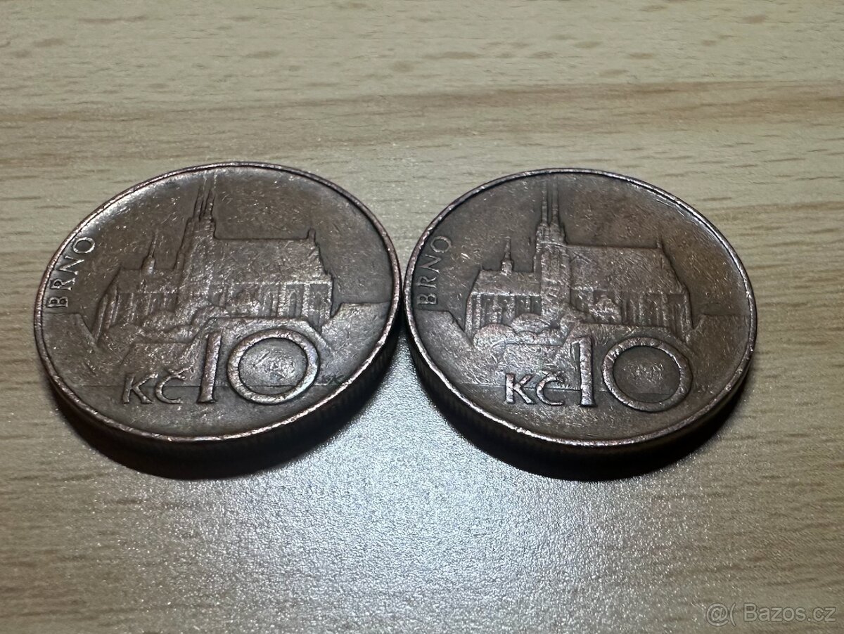 Prodám velmi vzácné 10kč z roku 1993 - 3