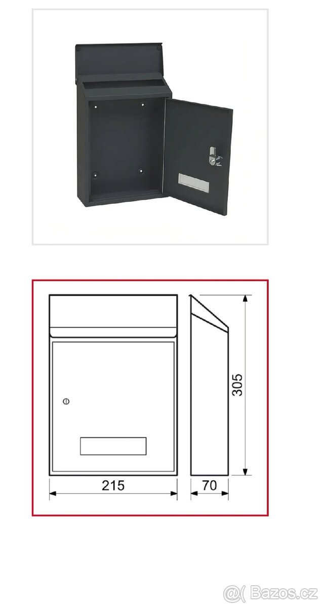 Poštovní schránka ve výborném stavu - 3