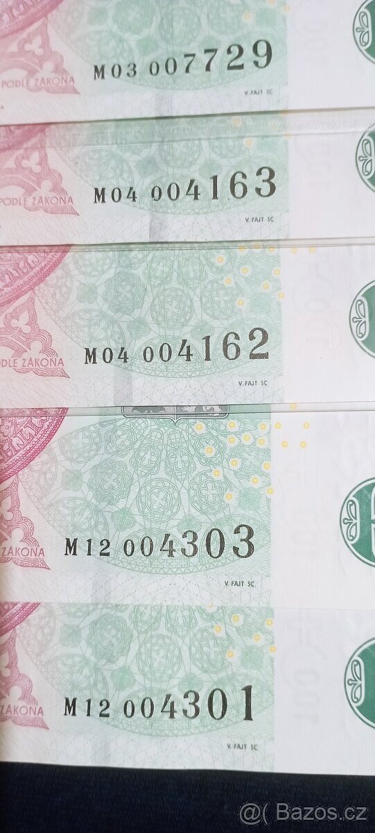 100 Kč s přítiskem UNC - 3