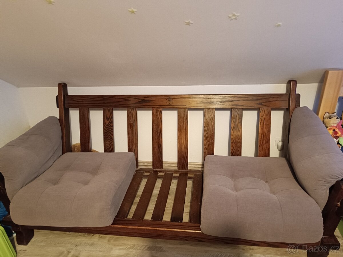 Masivní gauč a křeslo - 3