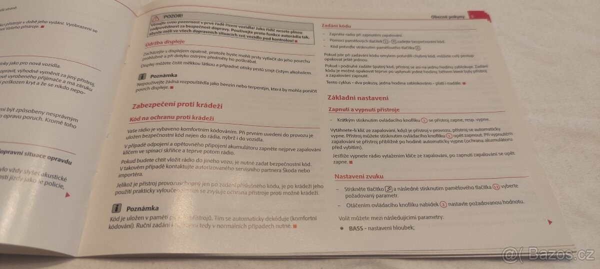 Škoda SWING návod na autorádio - 3