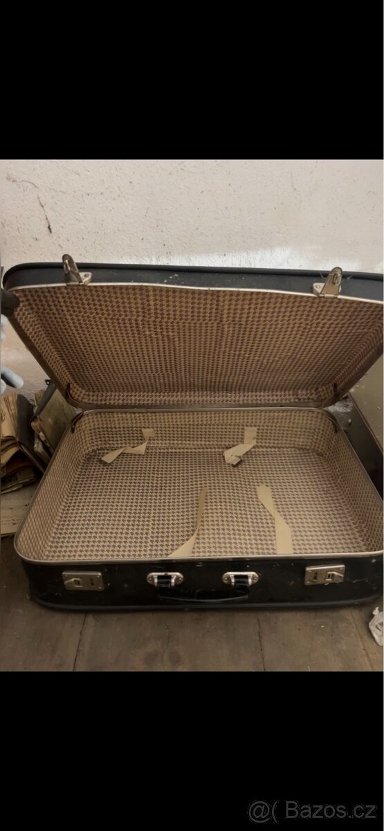 Starožitný kufr “papírák” - 3