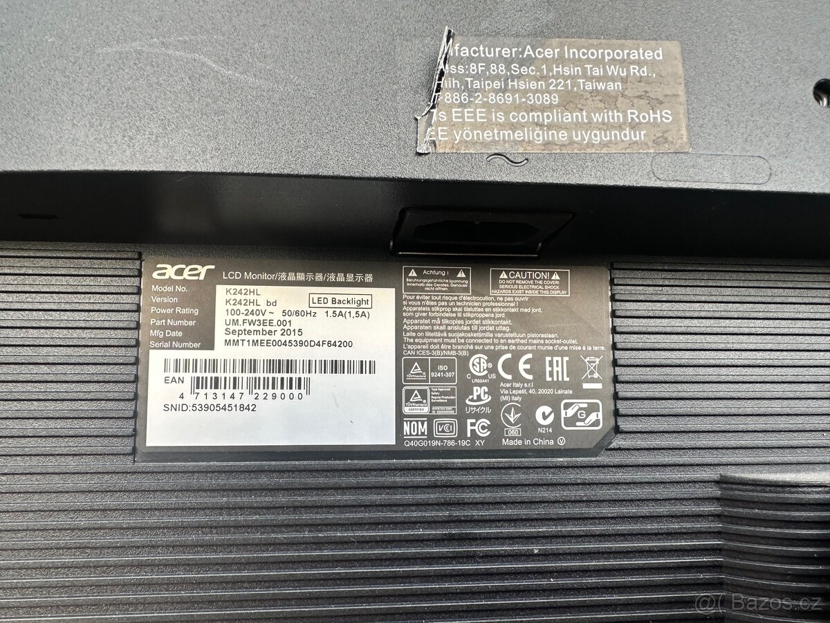 Prodám LCD Monitor ACER - 3